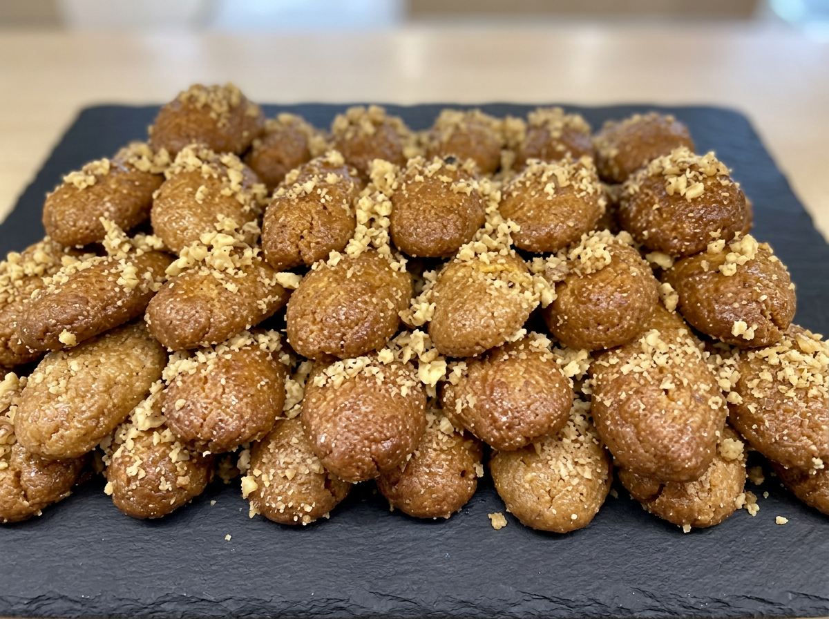 Melomakarona Honey Walnut Cookies